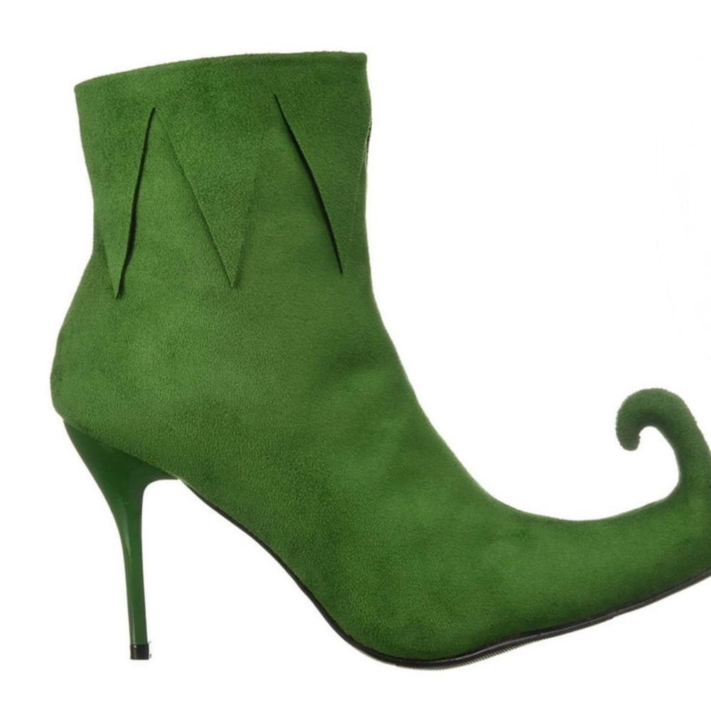 Ellie Kelly Green Elf Booties | Size 8 | Costume | Halloween | Christmas | NIB